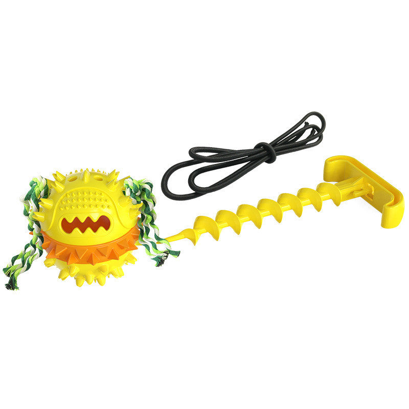 Tough Tug Ball for Teething Dogs – Outdoor Fun!
