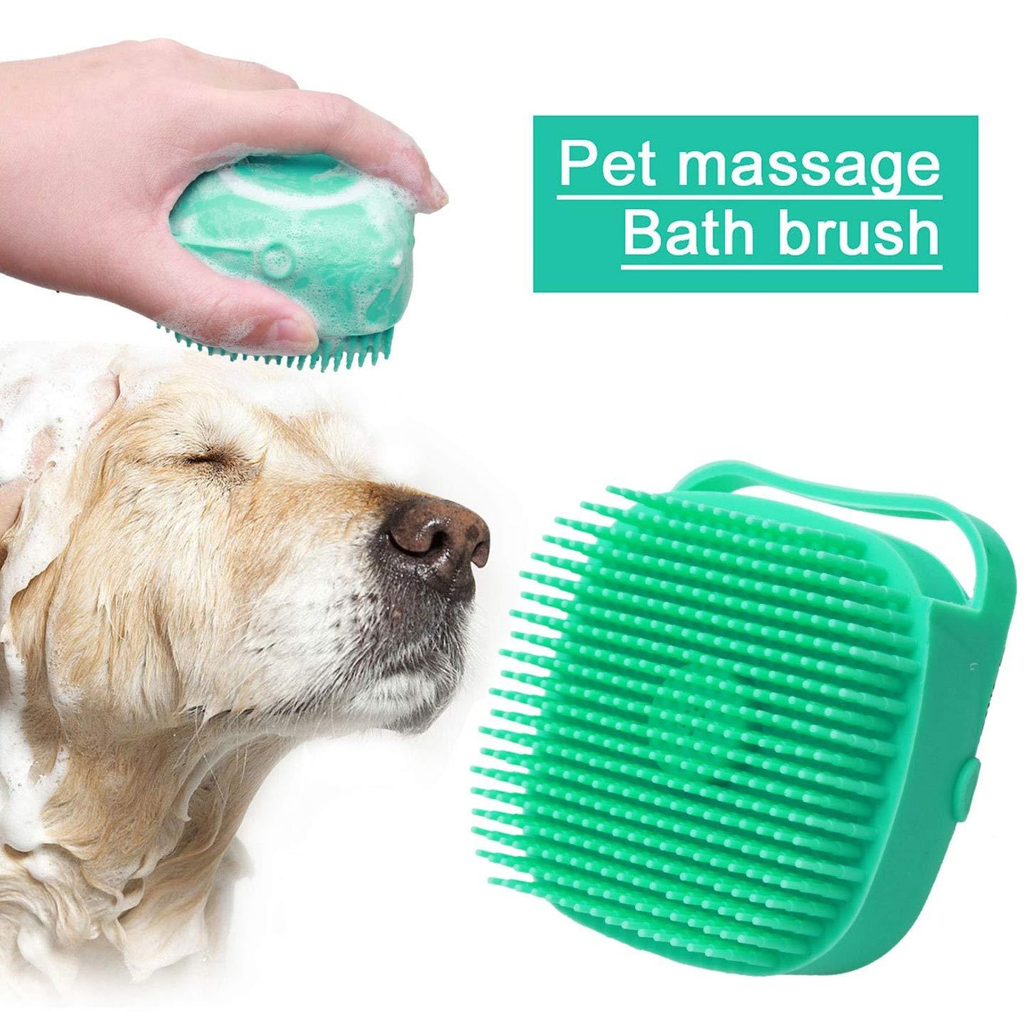 Soapy Paws: Pet Shampoo & Massage Brush