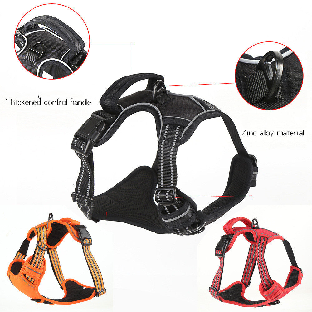 No-Pull Reflective Dog Harness – Comfy, Safe & Stylish