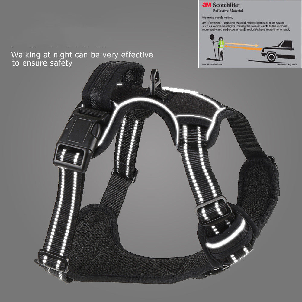 No-Pull Reflective Dog Harness – Comfy, Safe & Stylish