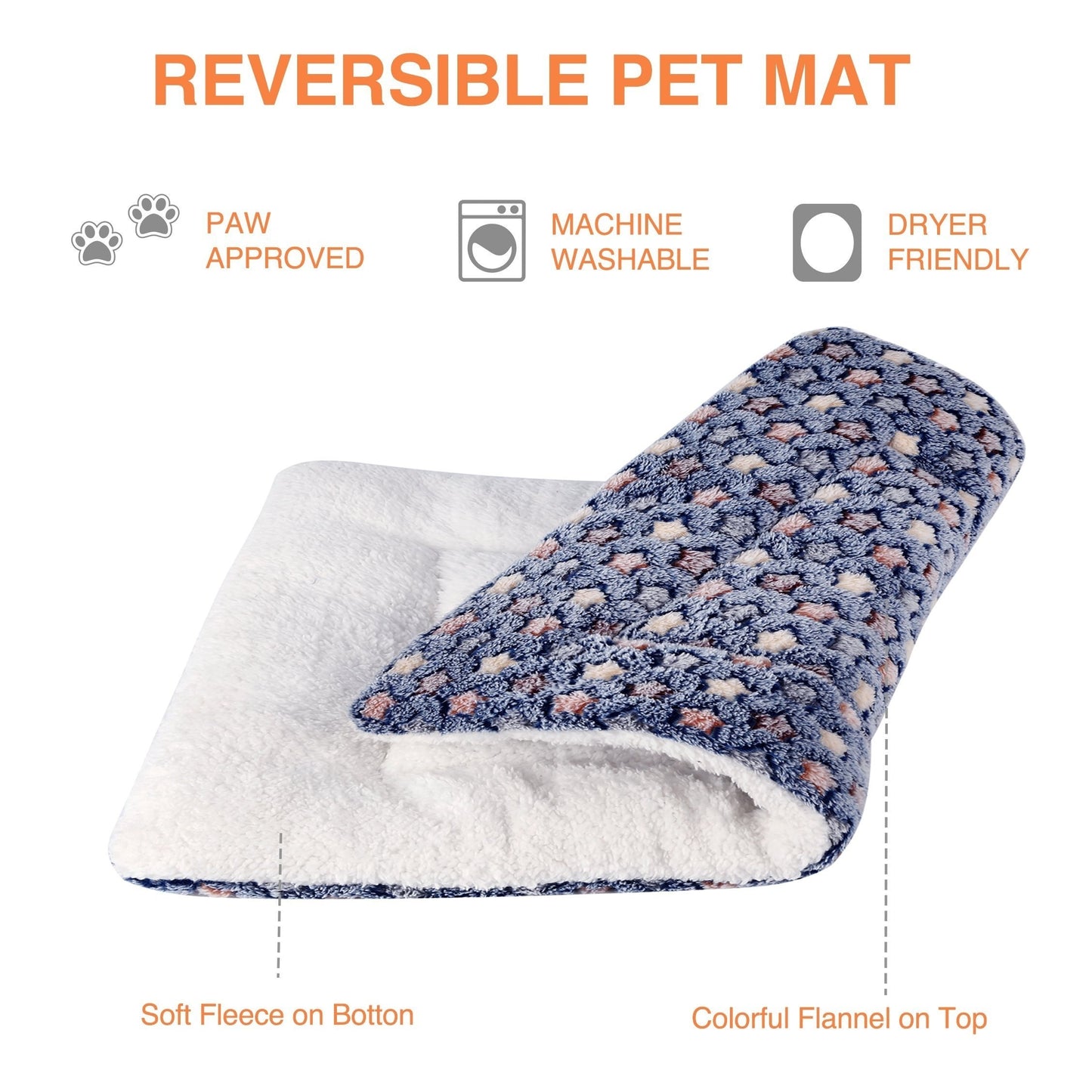 Cozy Cloud Fleece Bed for Dogs & Cats