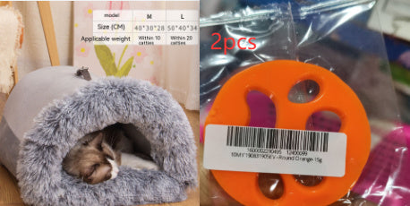 Plush Pet Nest – Snuggly, Stylish & Portable
