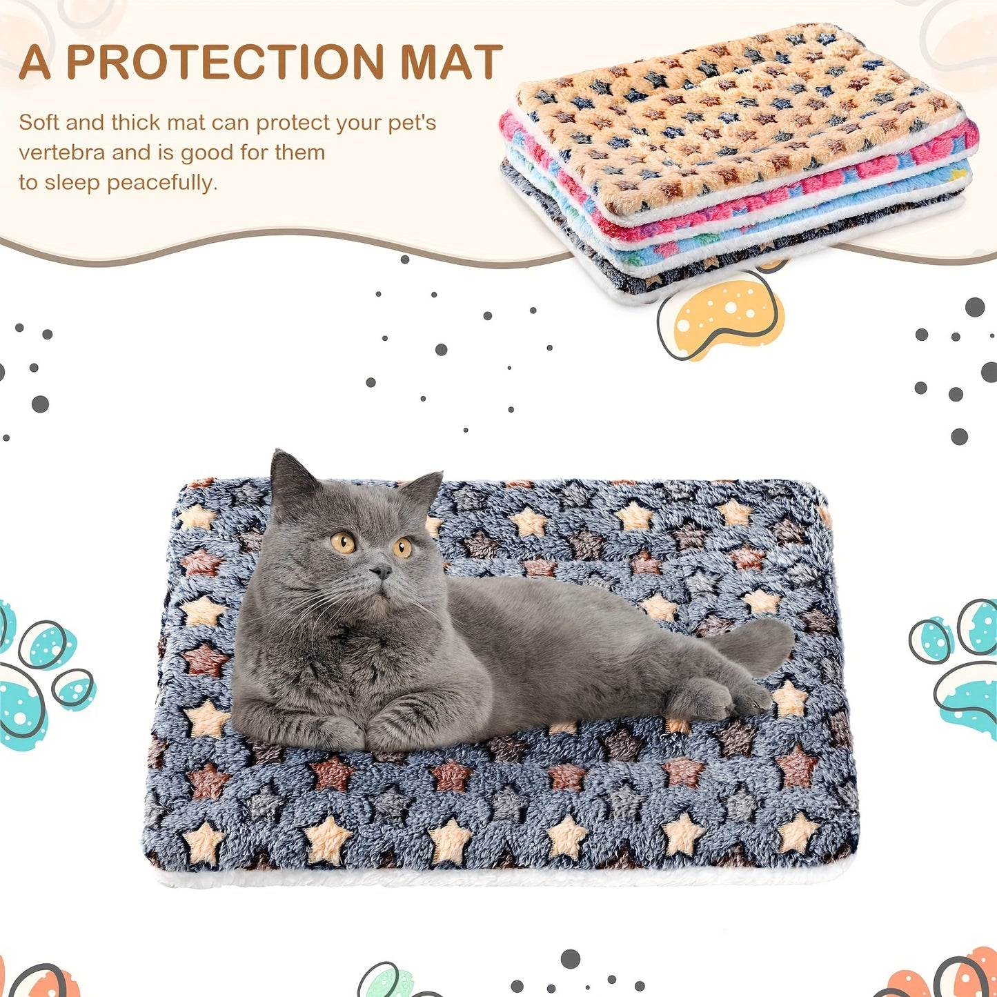 Cozy Cloud Fleece Bed for Dogs & Cats