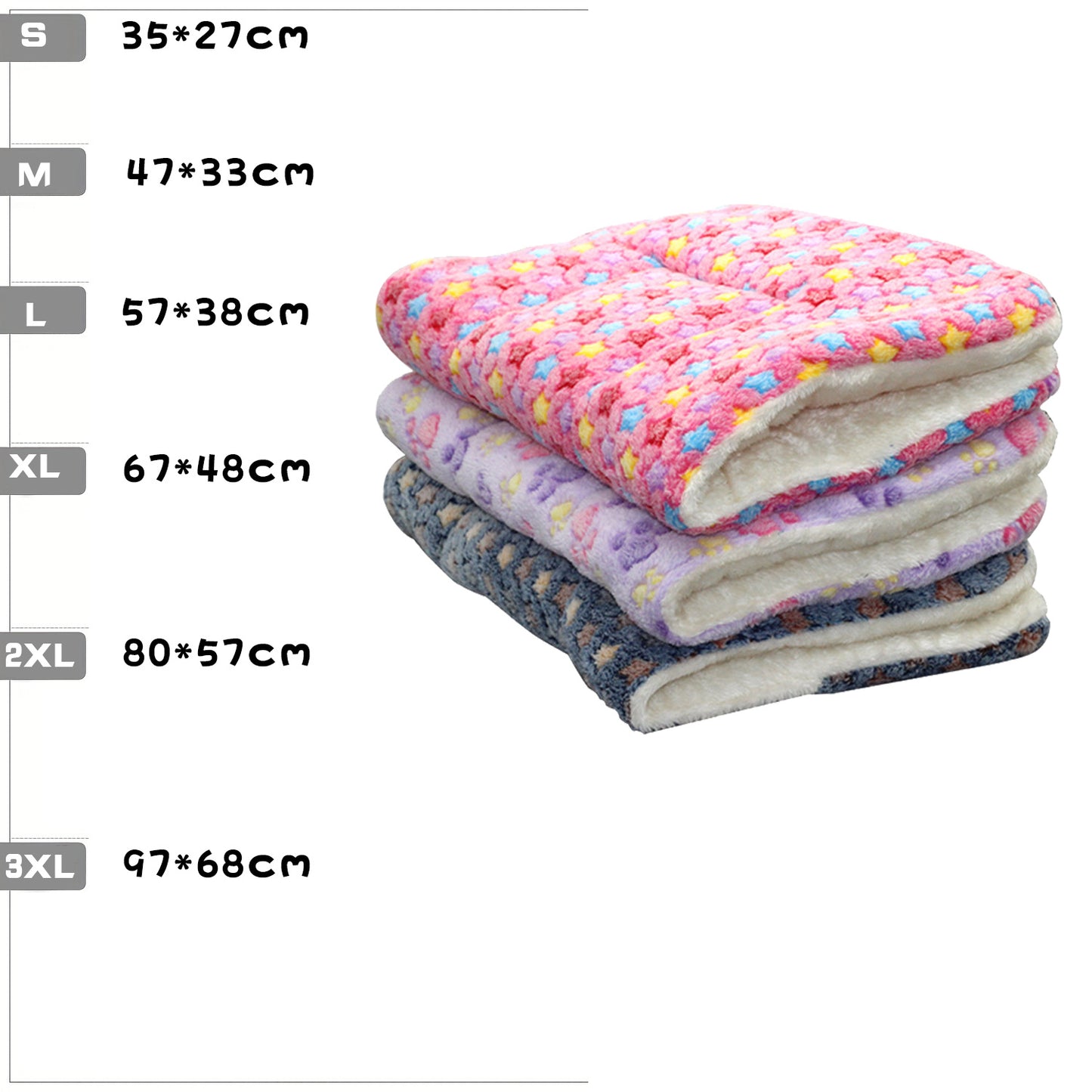 Cozy Cloud Fleece Bed for Dogs & Cats