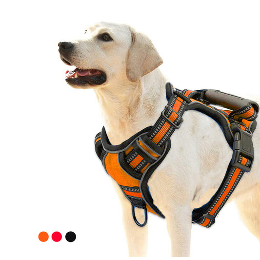 No-Pull Reflective Dog Harness – Comfy, Safe & Stylish
